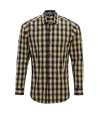 PR250 Premier Mulligan Check Long Sleeve Shirt Camel / Navy colour image